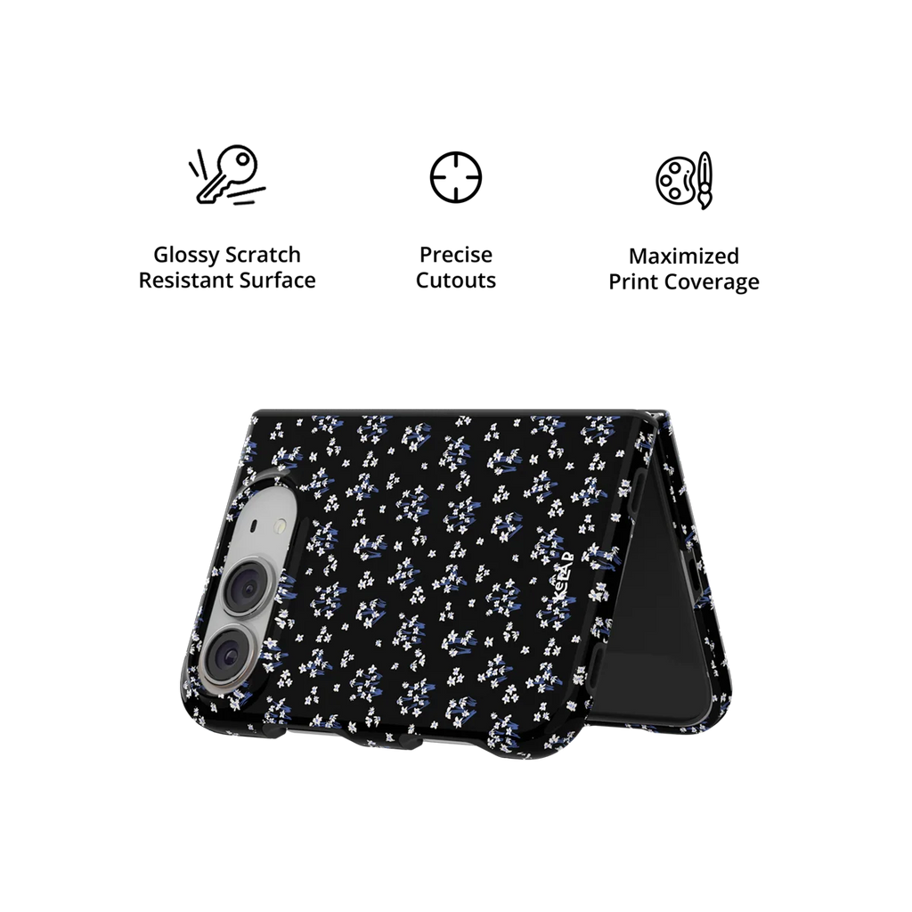 Inkwell Lily | Minimalist Black Floral iPhone Case