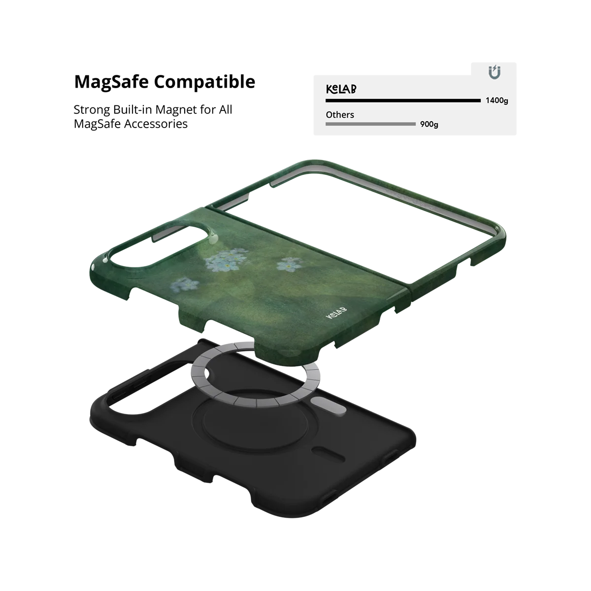 Misty Morning | Deep Green Floral iPhone Case