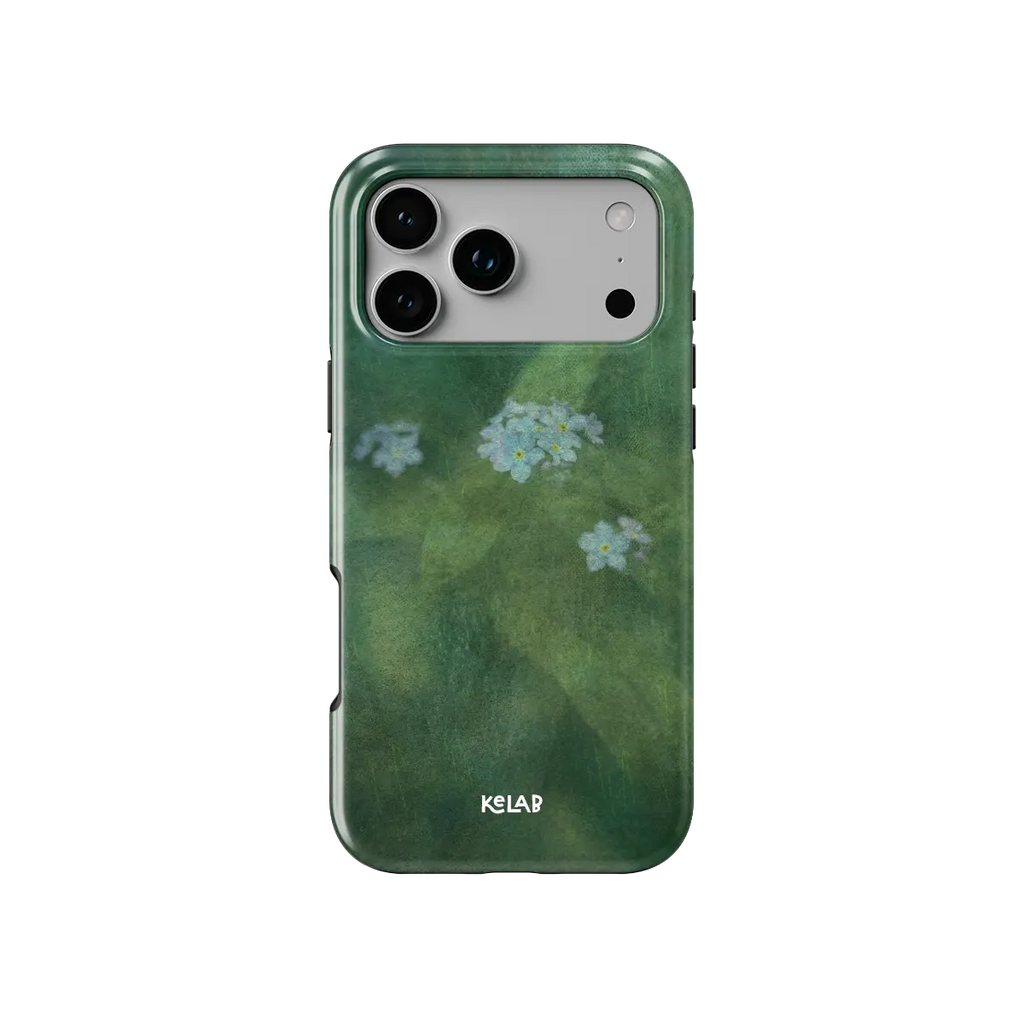 Misty Morning | Deep Green Floral iPhone Case