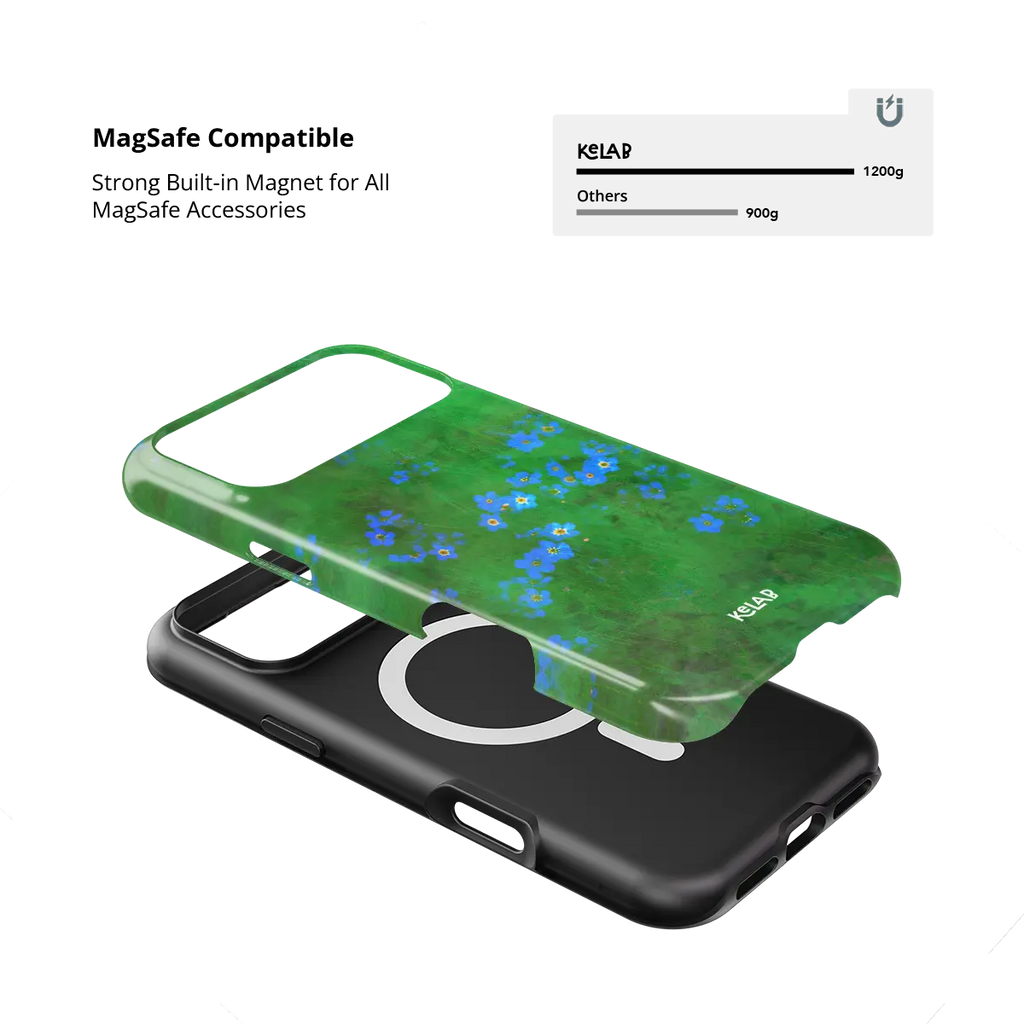 Forget Me Meadow | Vibrant Green Floral iPhone Case