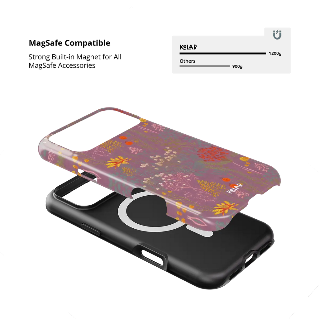 Wildflower Tapestry | Dusty Pink Floral iPhone Case