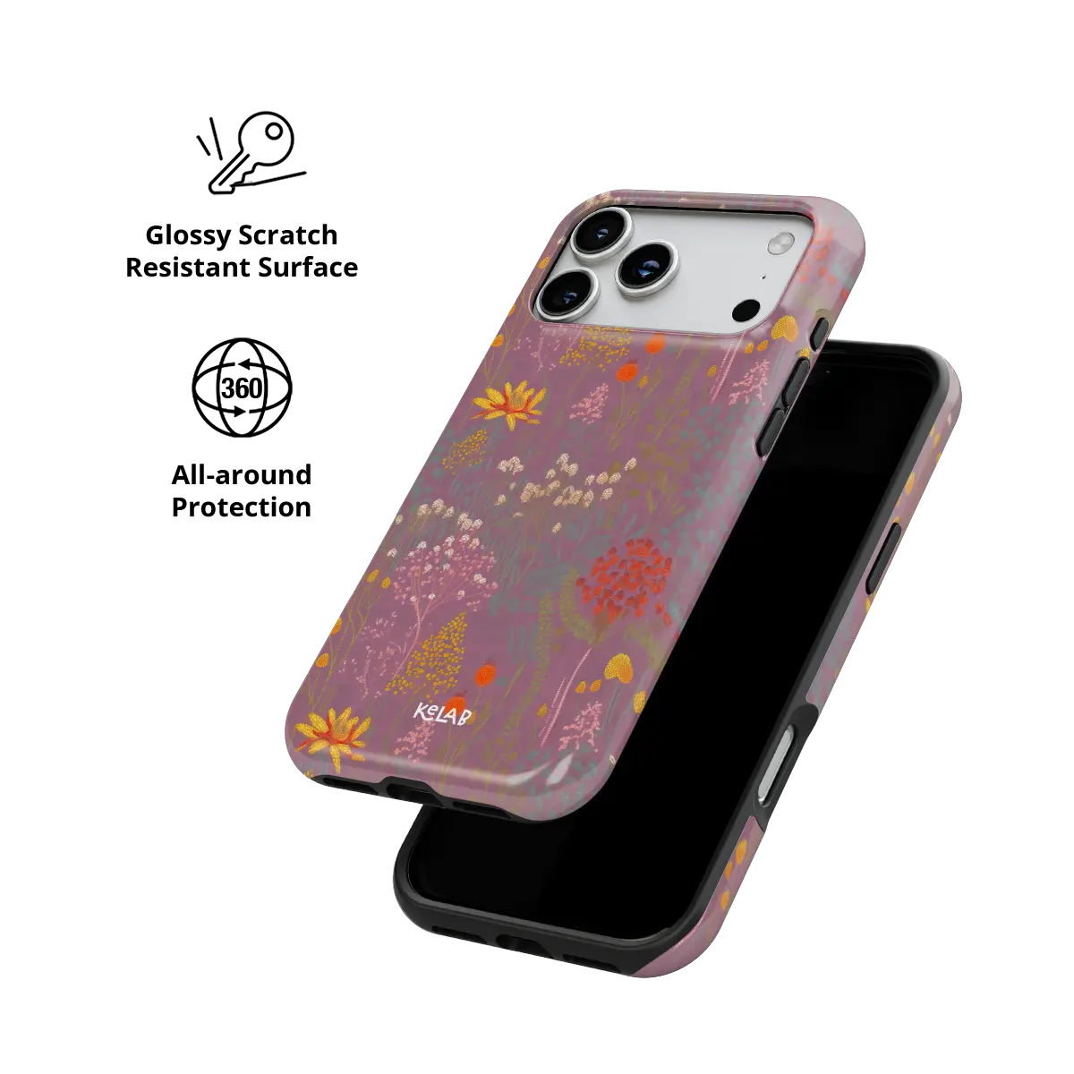 Wildflower Tapestry | Dusty Pink Floral iPhone Case
