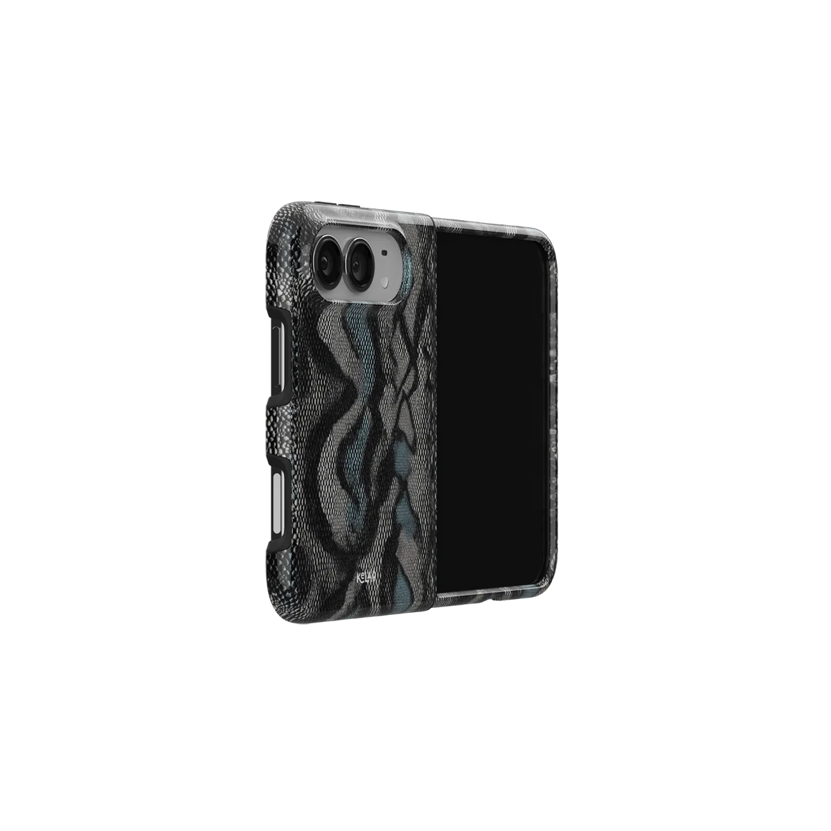 Viper Mesh | Teal Snake Print iPhone Case