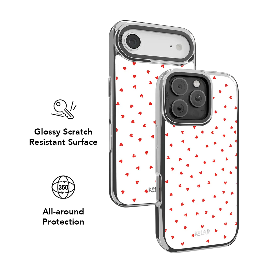 Minimalist Love | Red Heart iPhone Case