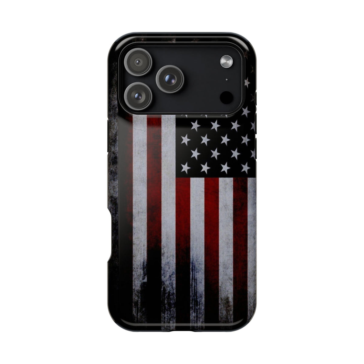 American Flag Magnetic Impact-Resistant Phone Case — Distressed USA Design