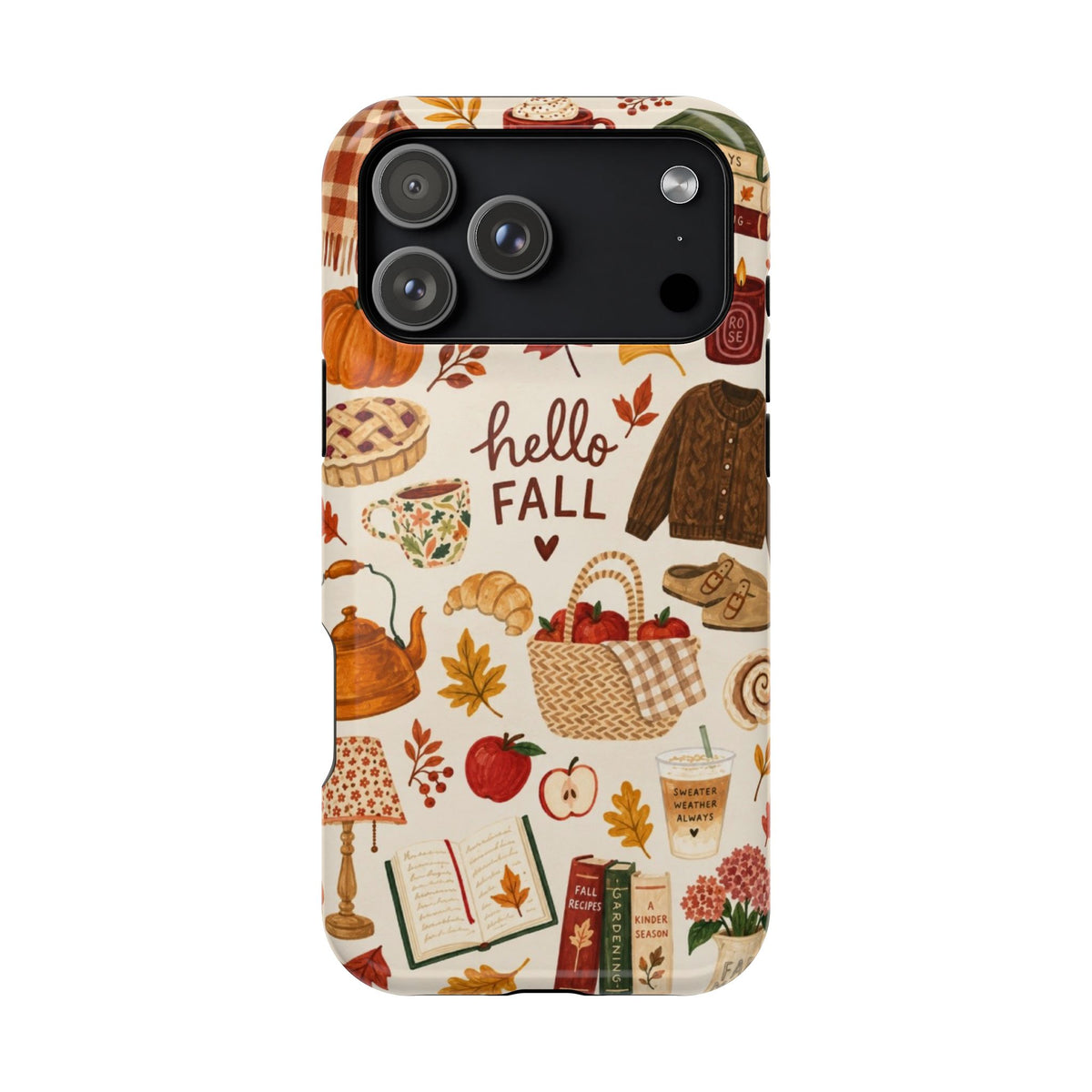Phone Case — "Hello Fall" Autumn Collage Magnetic Impact-Resistant Case