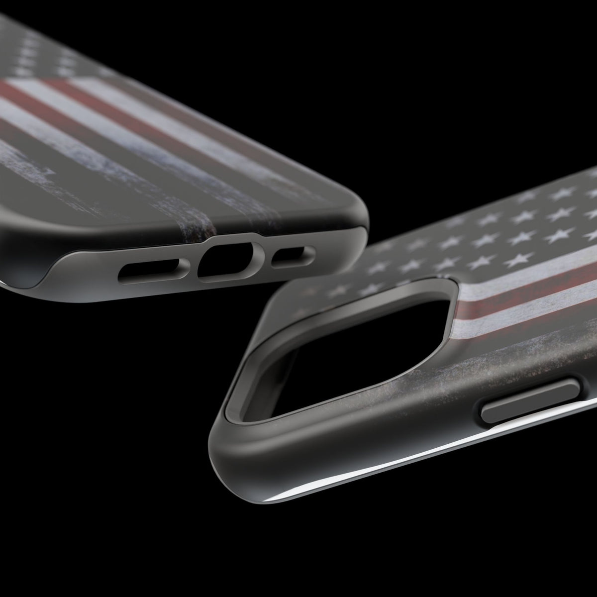 American Flag Magnetic Impact-Resistant Phone Case — Distressed USA Design