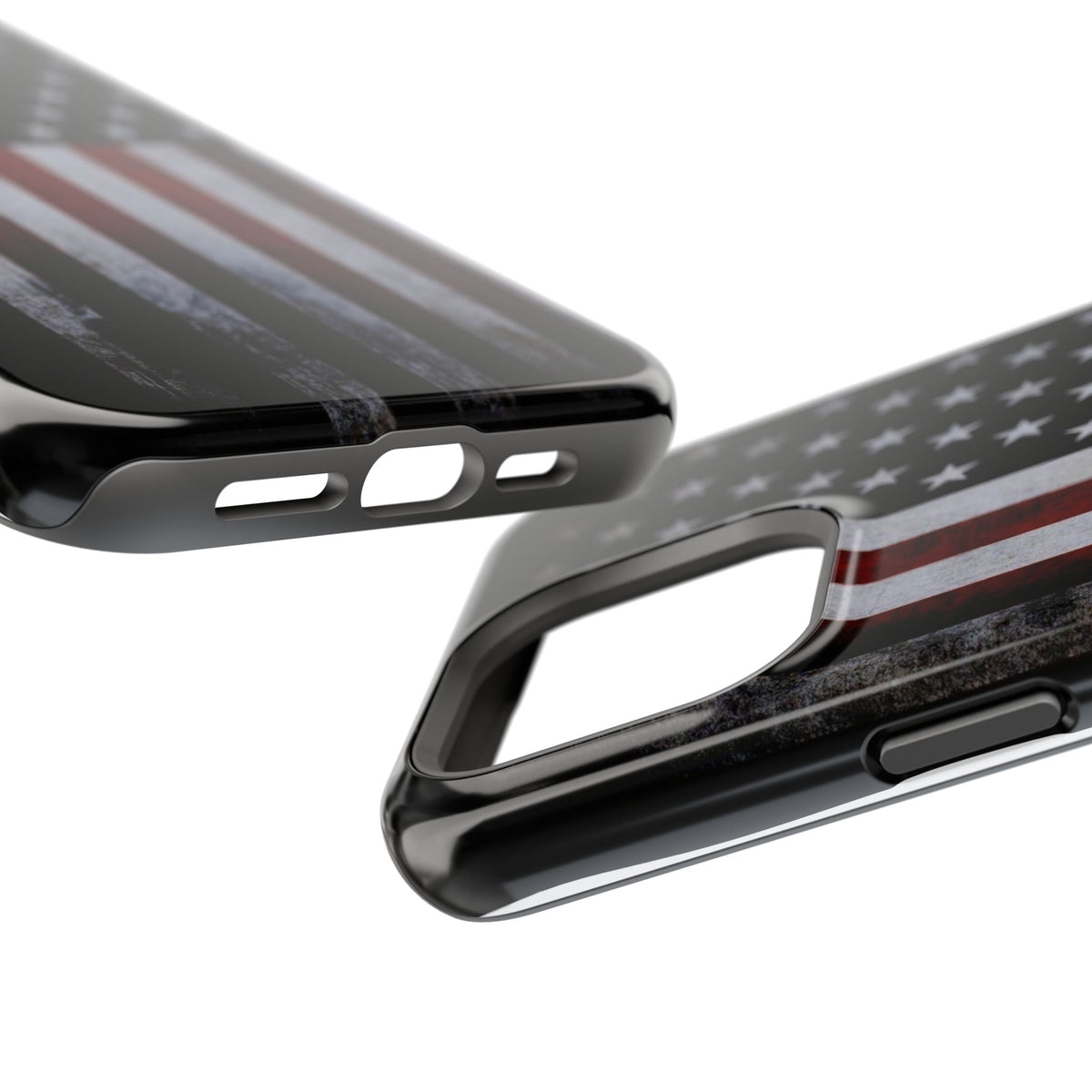 American Flag Magnetic Impact-Resistant Phone Case — Distressed USA Design