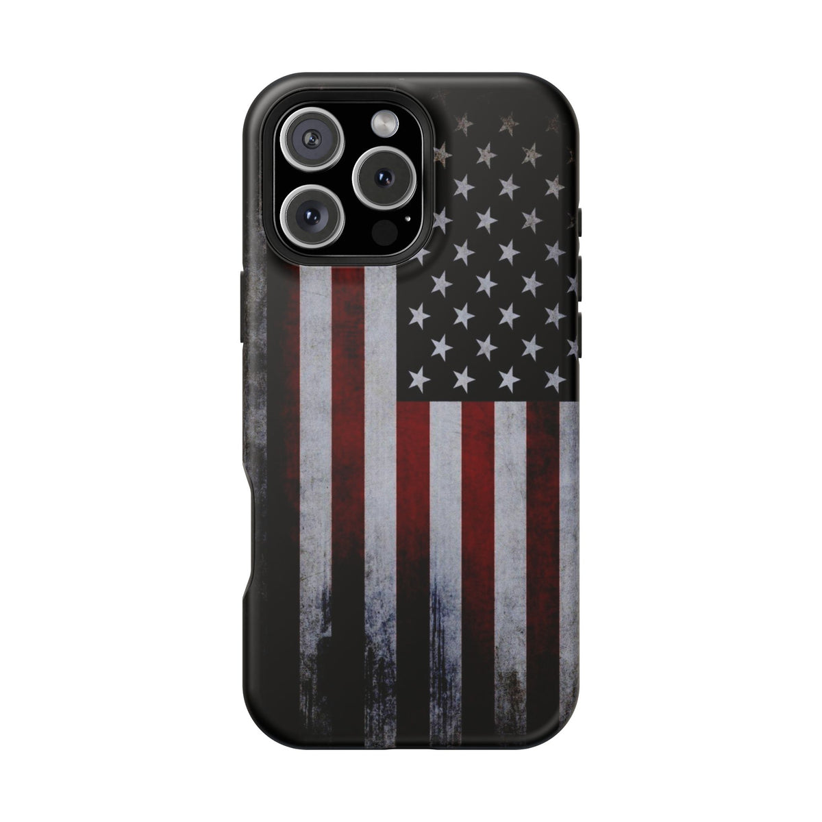 American Flag Magnetic Impact-Resistant Phone Case — Distressed USA Design