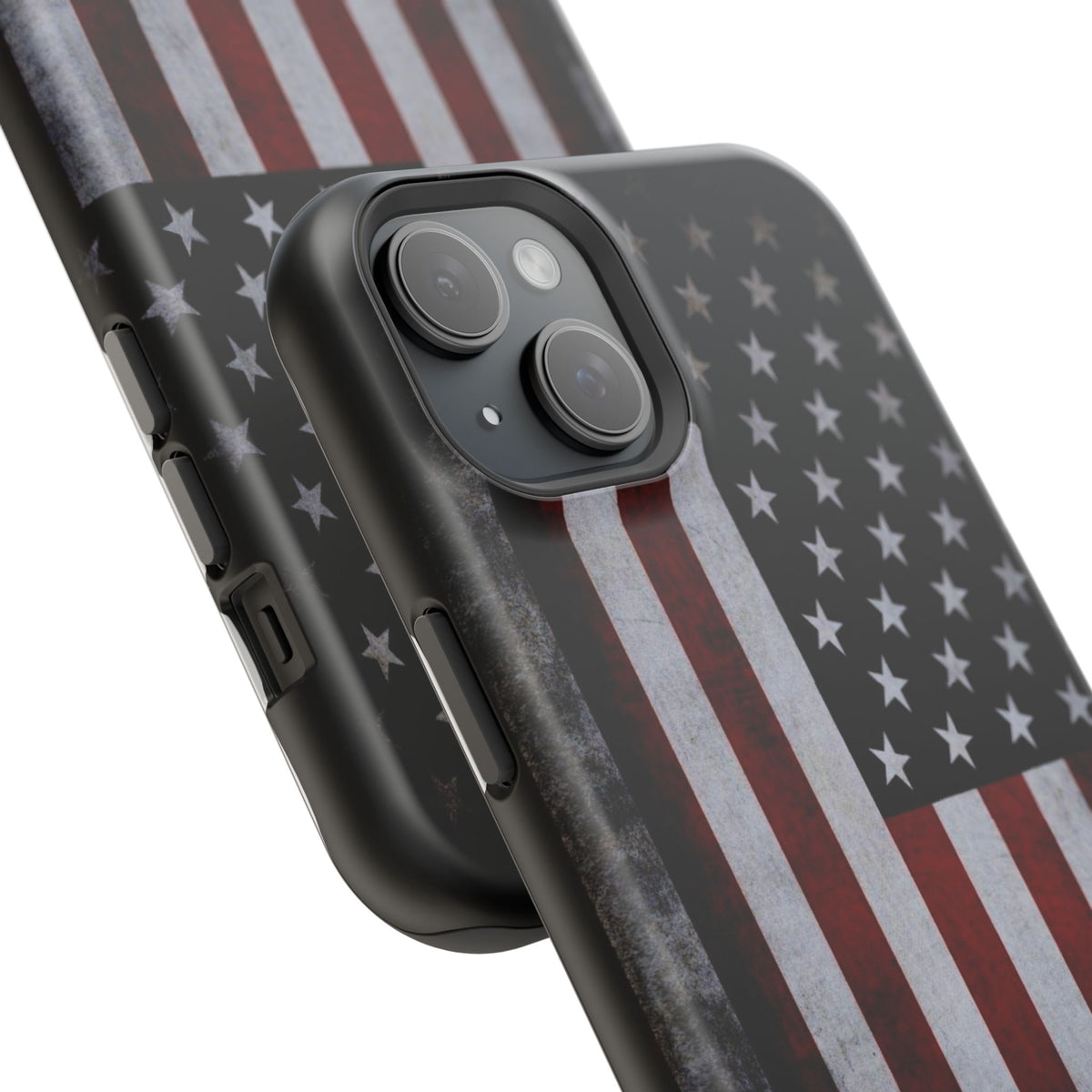 American Flag Magnetic Impact-Resistant Phone Case — Distressed USA Design