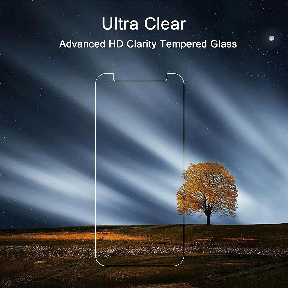Entronix Clear Screen Protector & Camera Lens Protector Compatible with iPhone 12 - 4-Piece Combo