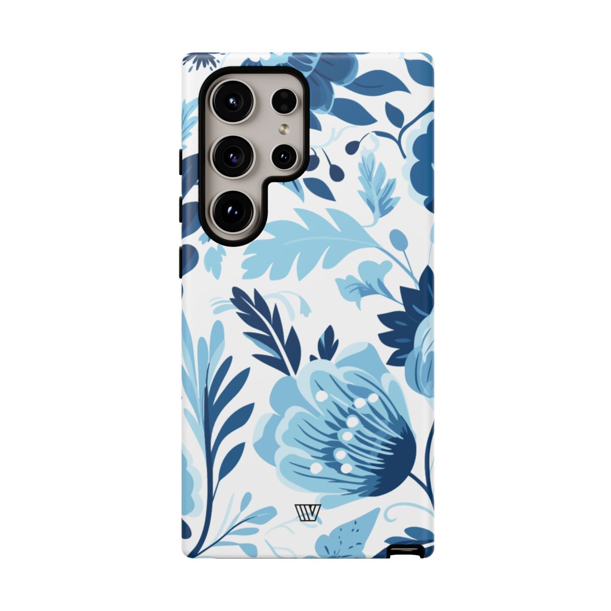 BLUE WHITE FLOWERS | Tough Phone Case