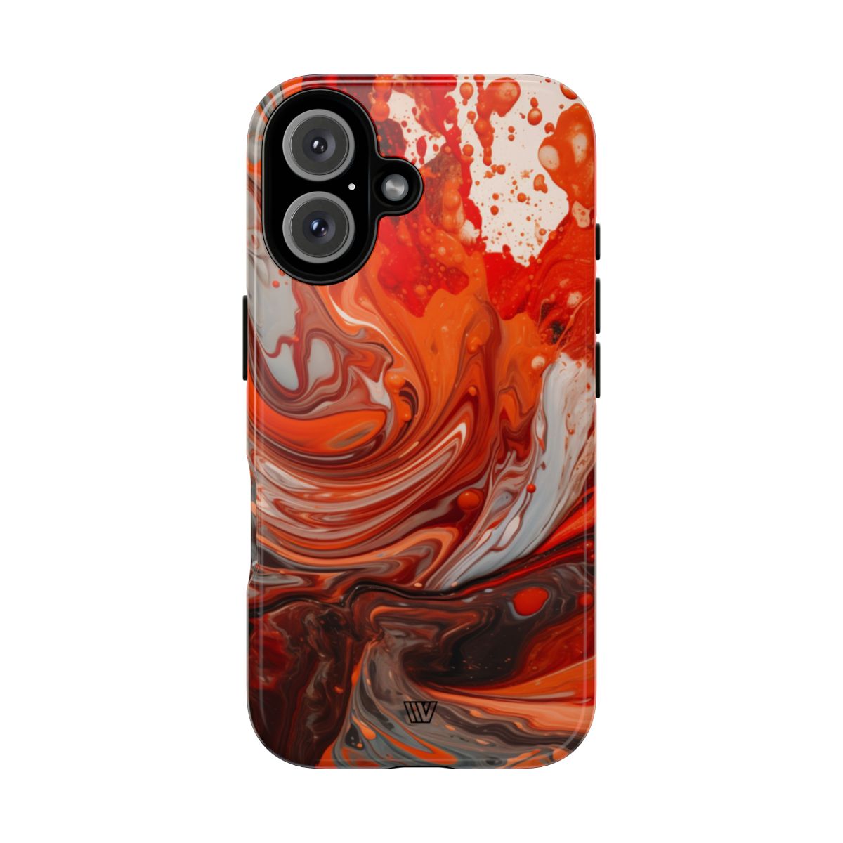 WHITE FIRE PAINT SWIRL | Tough Phone Case
