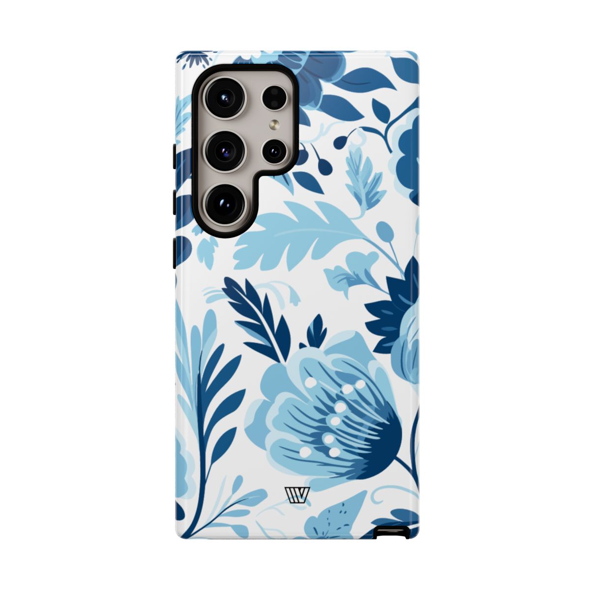 BLUE WHITE FLOWERS | Tough Phone Case