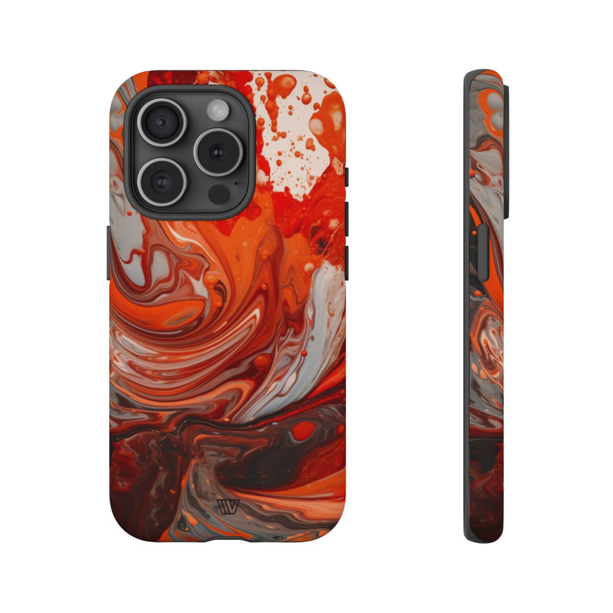 WHITE FIRE PAINT SWIRL | Tough Phone Case