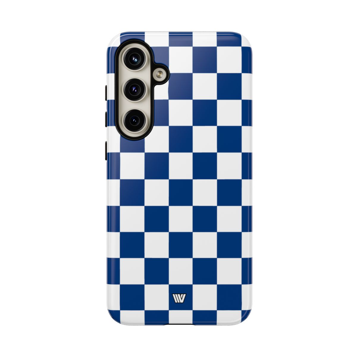 BLUE WHITE CHECKERBOARD | Tough Phone Case