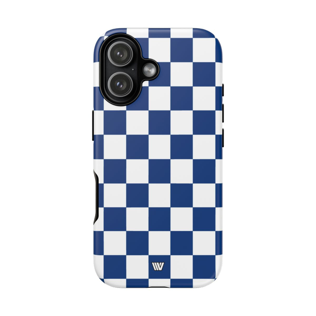 BLUE WHITE CHECKERBOARD | Tough Phone Case