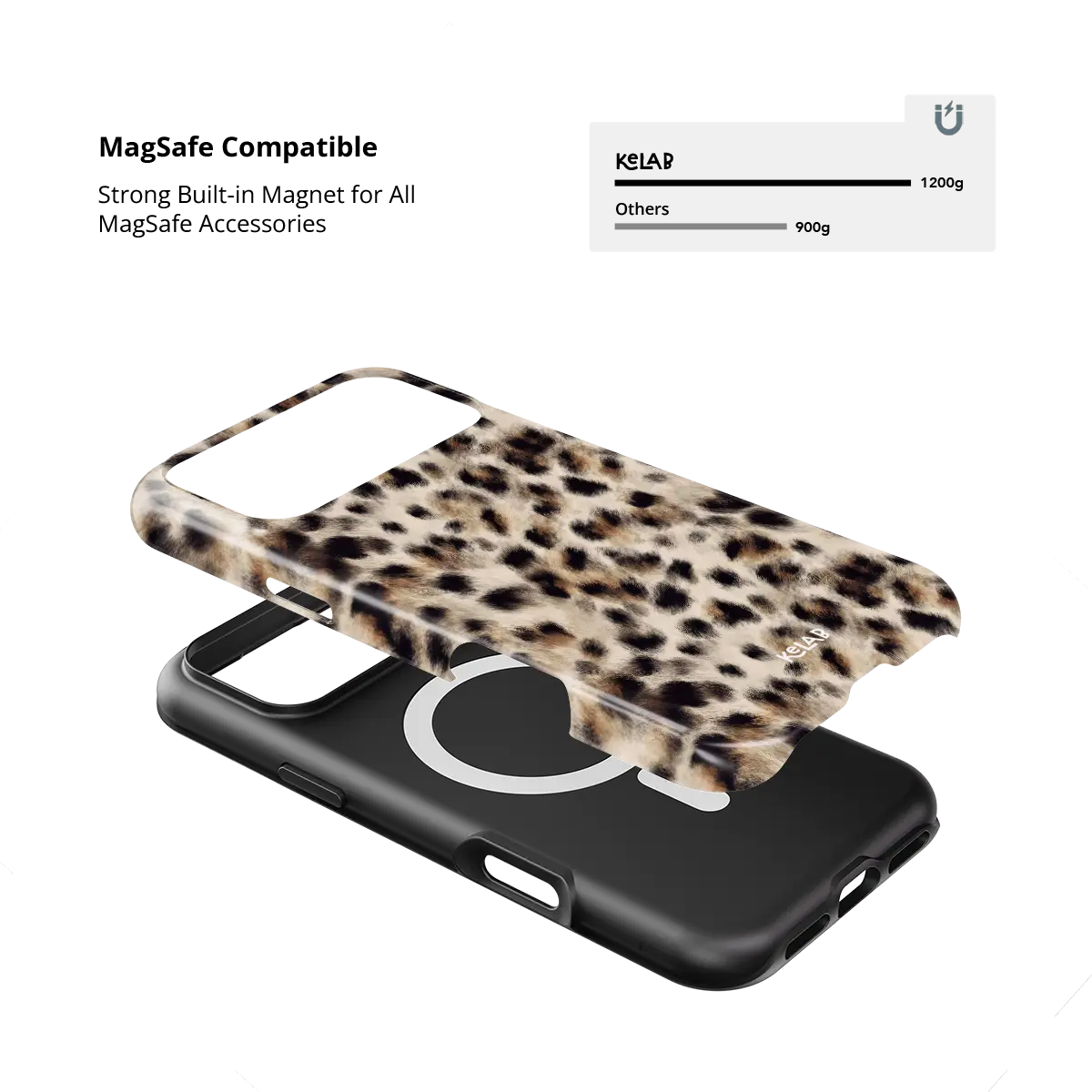 Arctic Aristocrat | Beige Cheetah Print iPhone Case